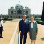 Государственный визит Президента Республики Узбекистан И. А. Каримова с супругой в Республику Индия. Мемориальный комплекс «Хумоюн». Дели, 6 апреля 2005 года.
